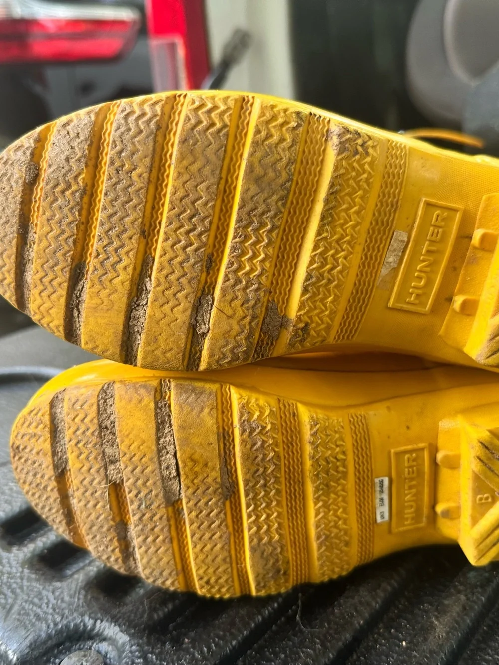 Hunter Kids Bright Yellow Gloss Rain Boots with Side Buckle